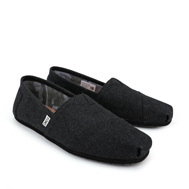 (image for) Toms 台灣新款黑色法蘭絨經典男款