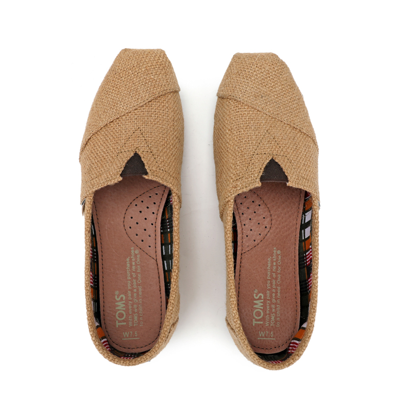 (image for) Toms 台灣麻布棕色經典女款