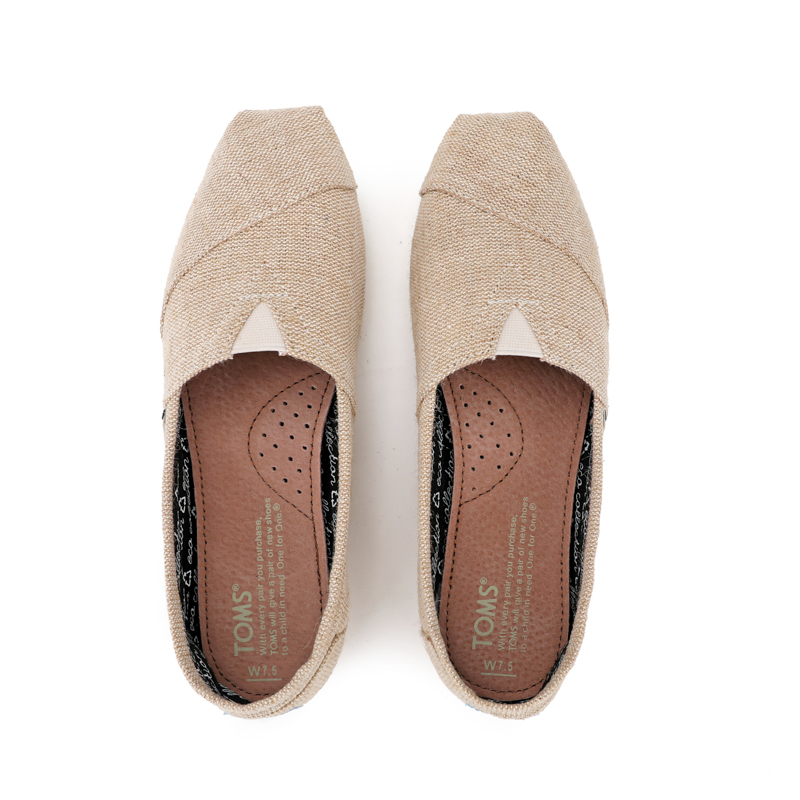 (image for) Toms 台灣細麻布棕色經典女款