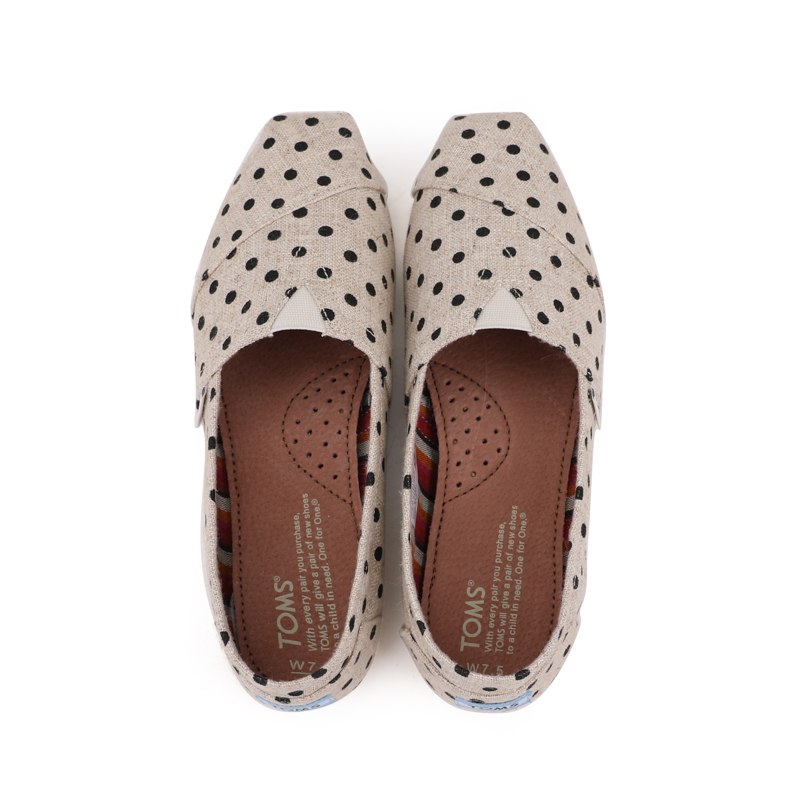 (image for) Toms 台灣亞麻米色圓點經典女款