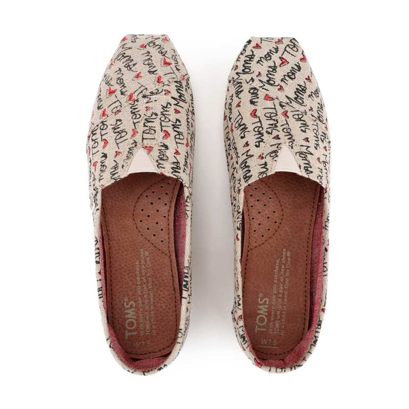 (image for) Toms 台灣亞麻米色字母經典女款