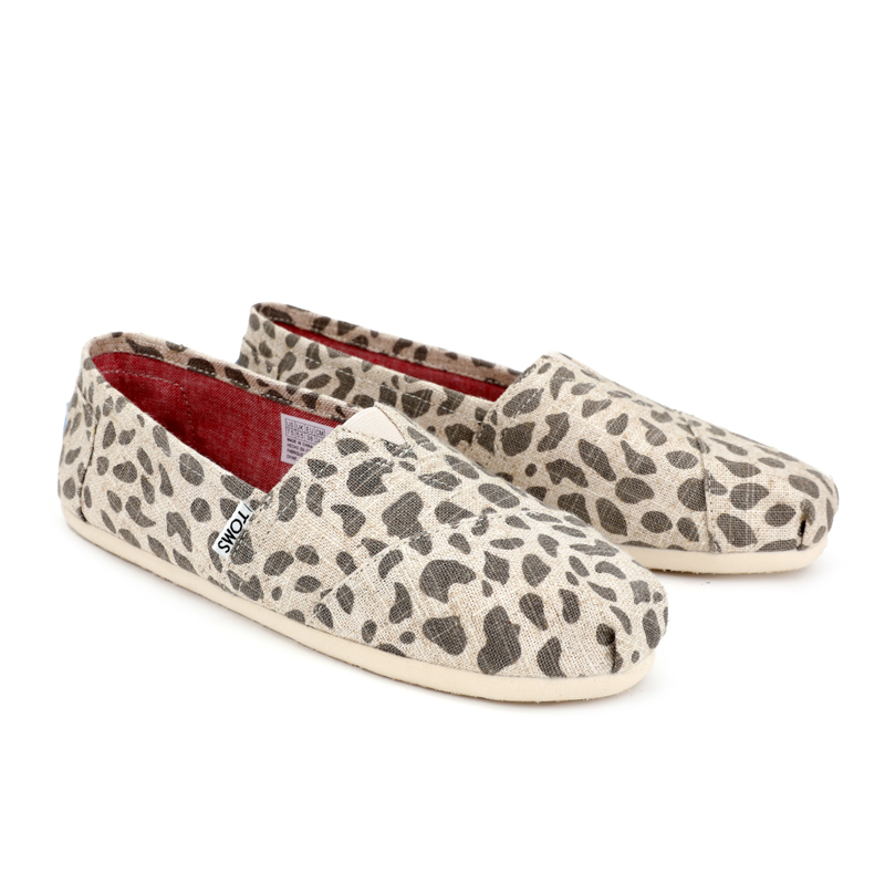 (image for) Toms 台灣亞麻米色豹紋經典女款