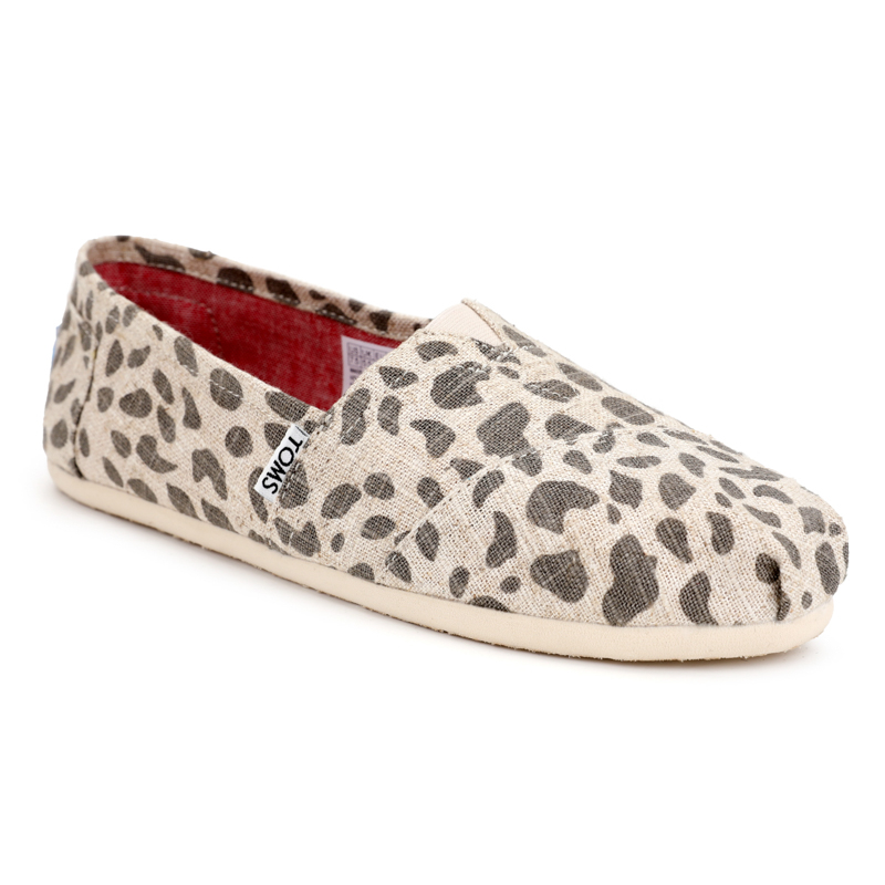 (image for) Toms 台灣亞麻米色豹紋經典女款