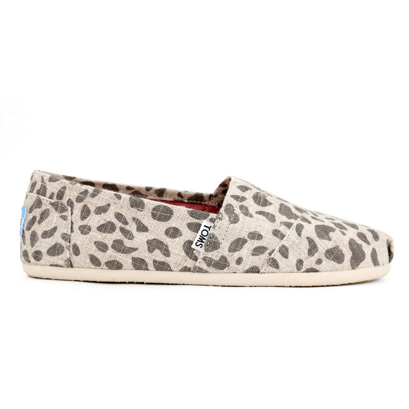 (image for) Toms 台灣亞麻米色豹紋經典女款