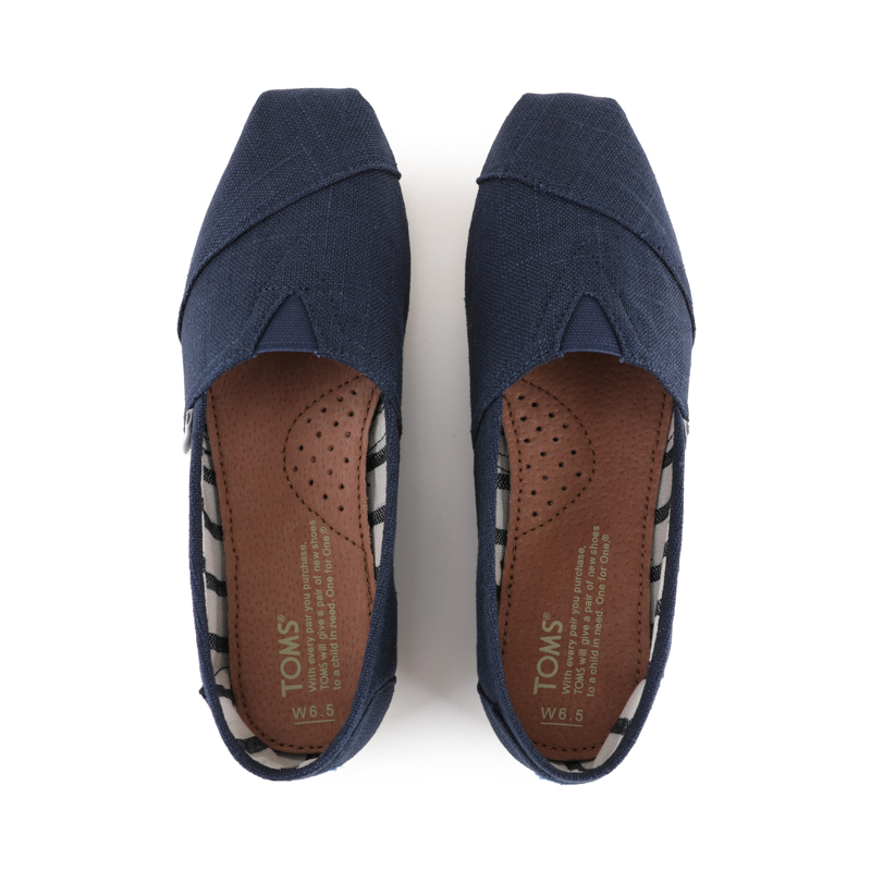 (image for) Toms 台灣亞麻深藍色經典女款