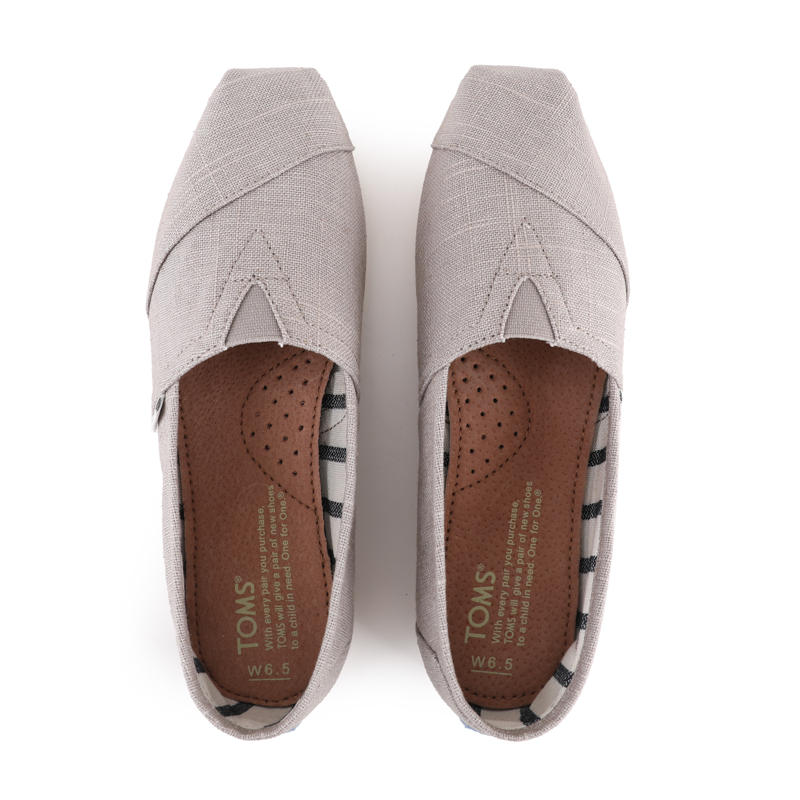 (image for) Toms 台灣亞麻淺灰色經典女款