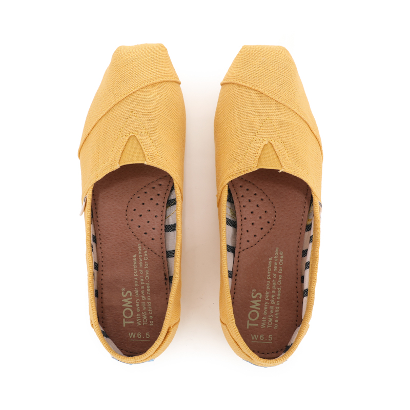(image for) Toms 台灣棉麻杏黃色經典女款