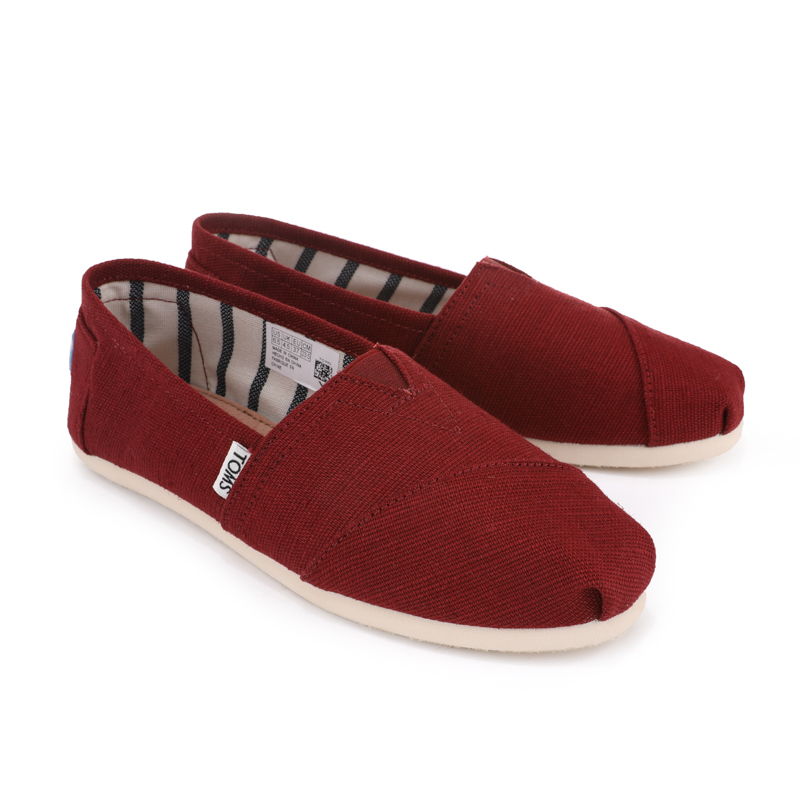 (image for) Toms 台灣棉麻酒紅色經典女款