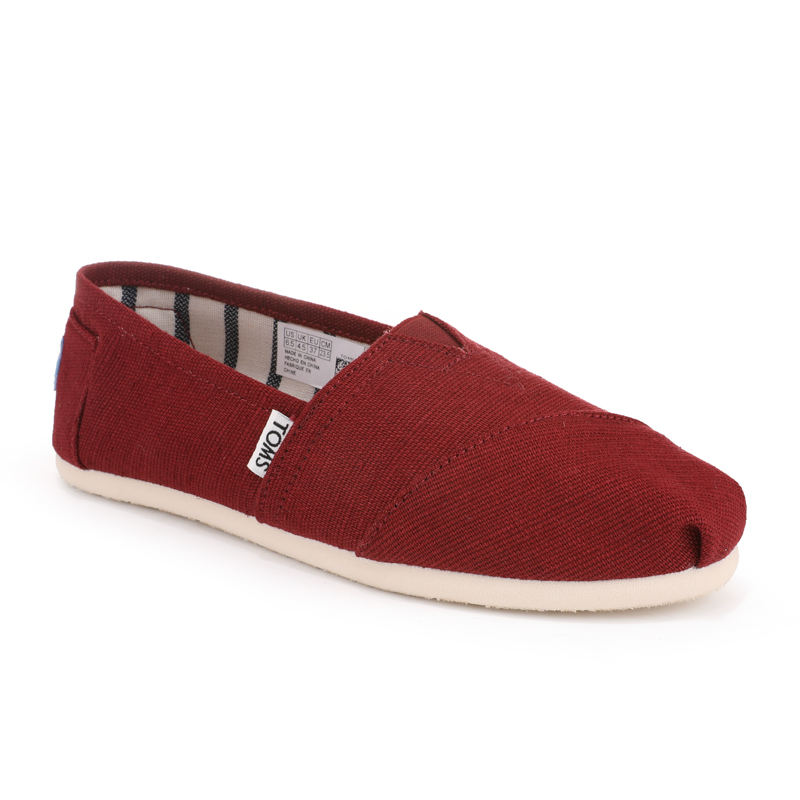 (image for) Toms 台灣棉麻酒紅色經典女款
