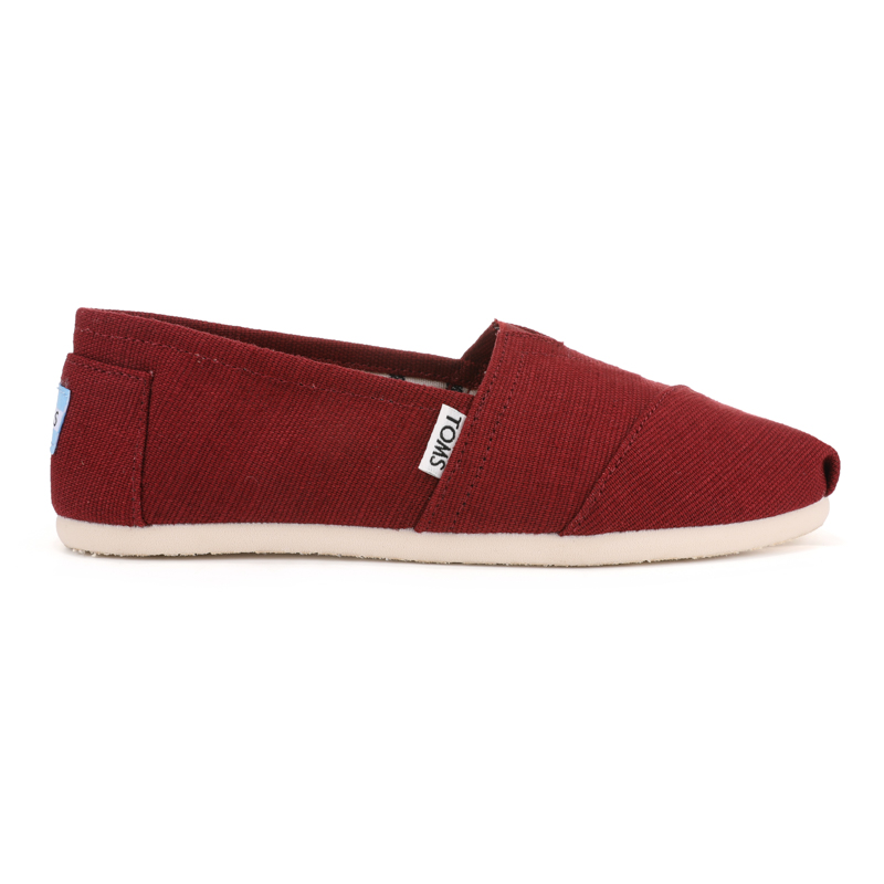(image for) Toms 台灣棉麻酒紅色經典女款