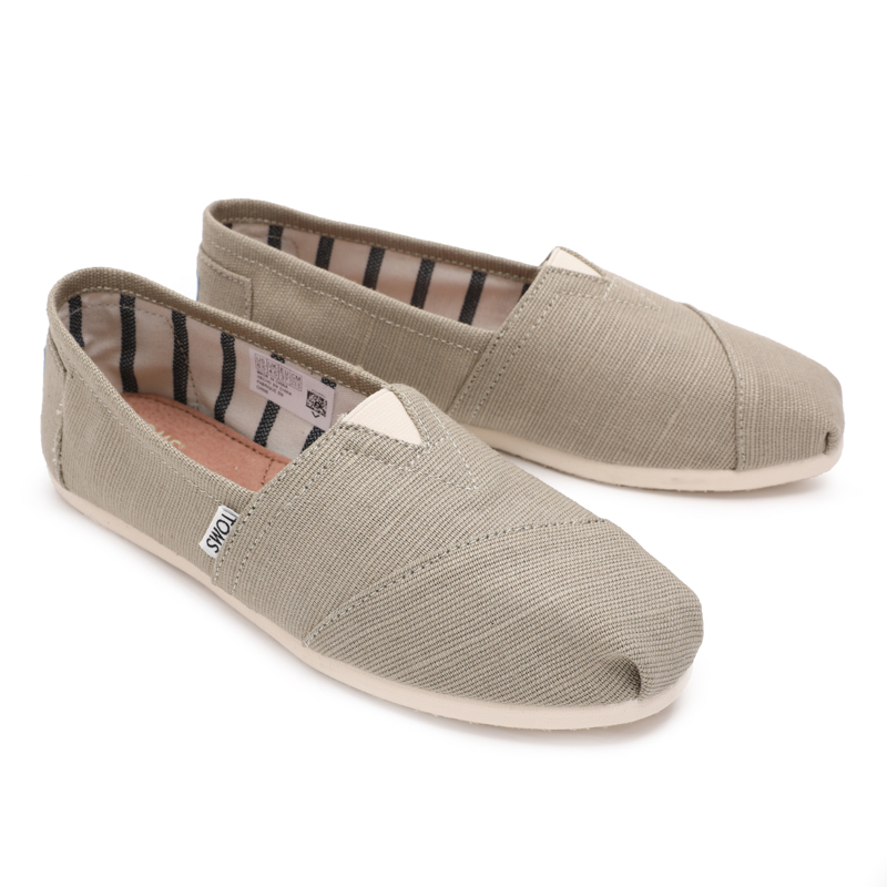 (image for) Toms 台灣棉麻灰綠色經典女款