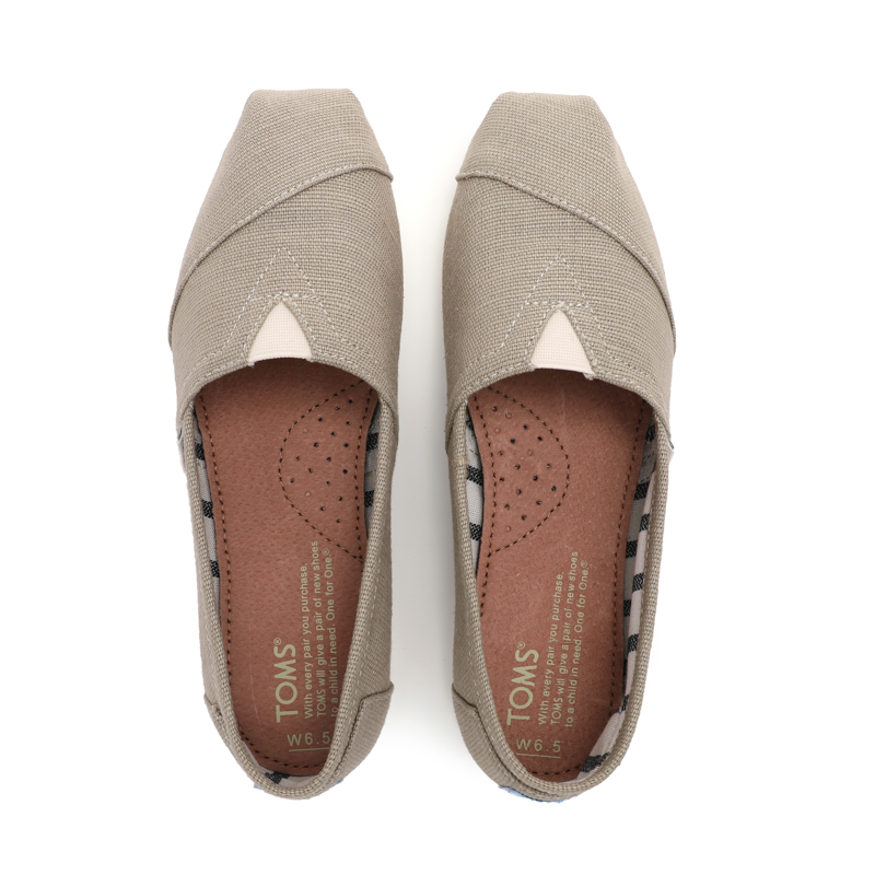 (image for) Toms 台灣棉麻灰綠色經典女款