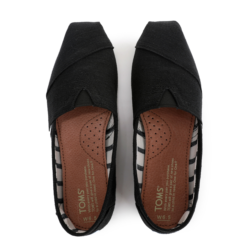(image for) Toms 台灣棉麻全黑色經典女款
