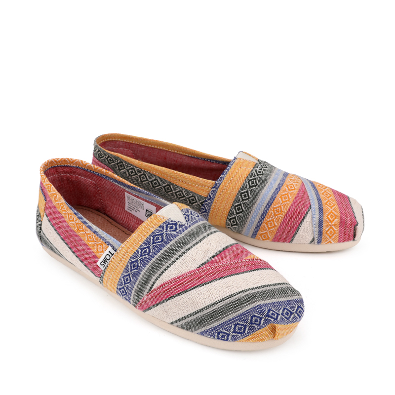 (image for) Toms 台灣色織布七彩條紋經典女款