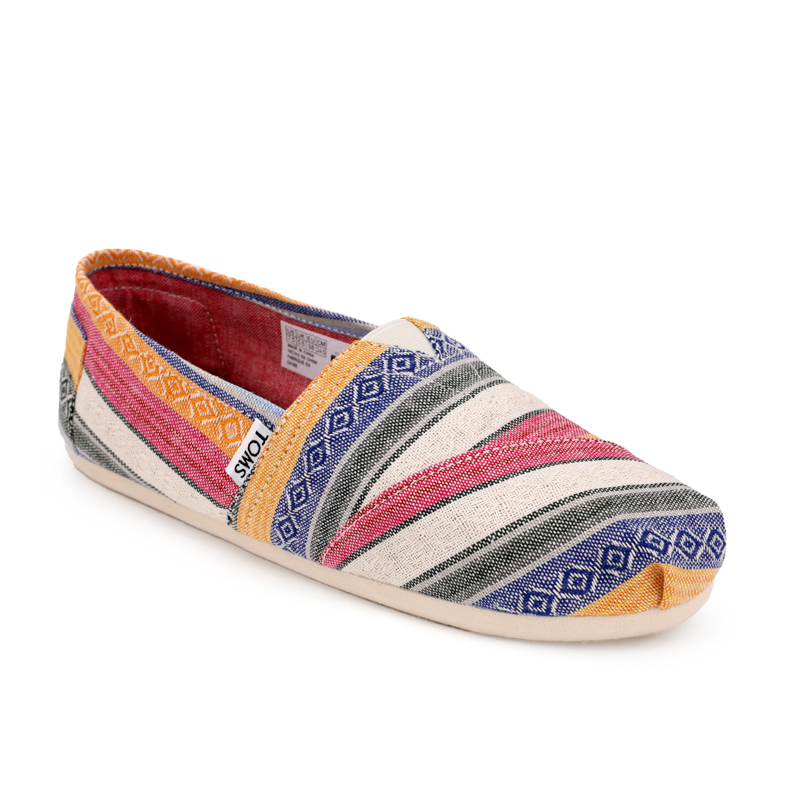(image for) Toms 台灣色織布七彩條紋經典女款