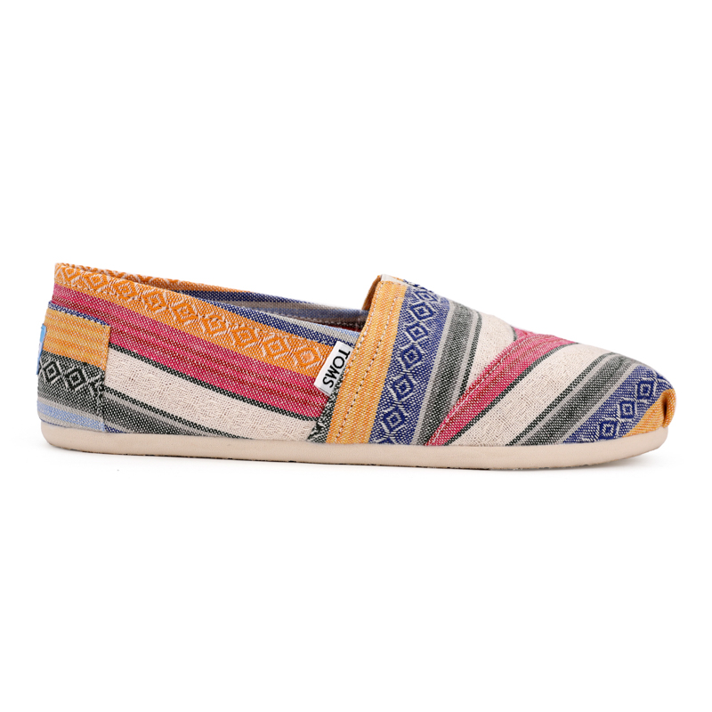 (image for) Toms 台灣色織布七彩條紋經典女款