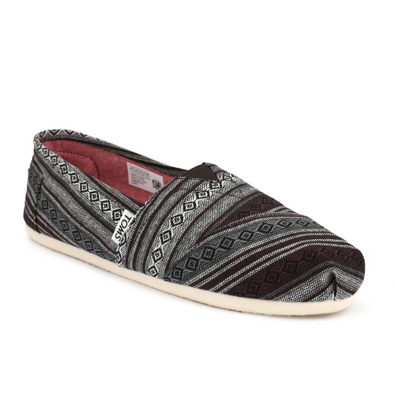 (image for) Toms 台灣色織布棕色條紋經典女款
