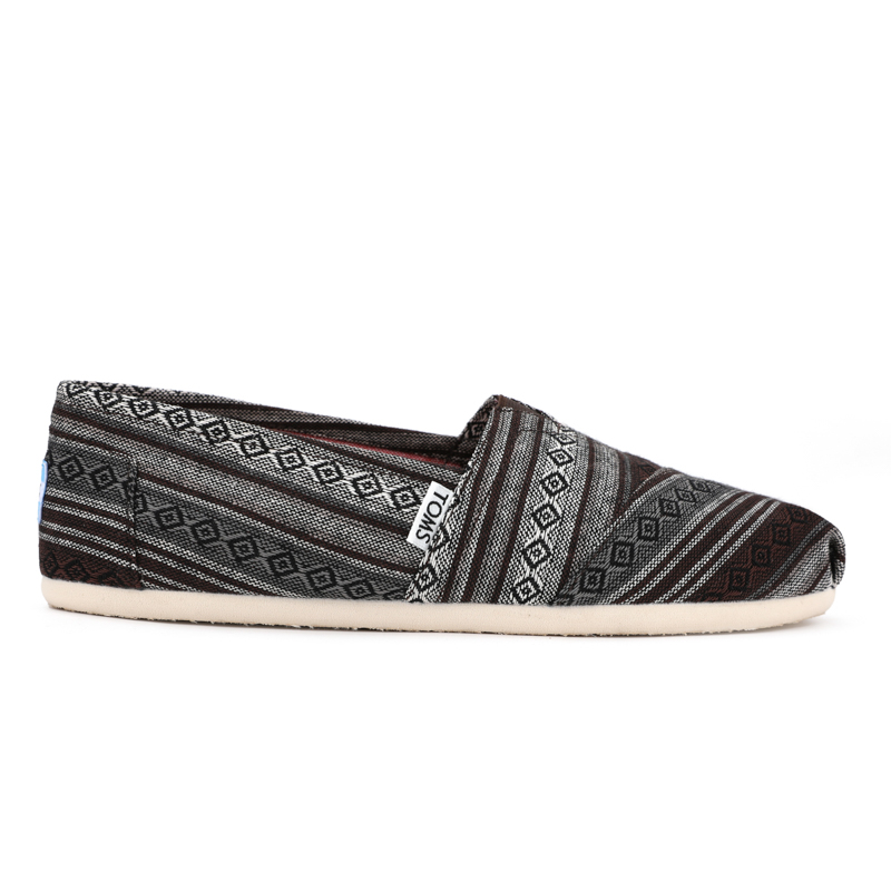 (image for) Toms 台灣色織布棕色條紋經典女款