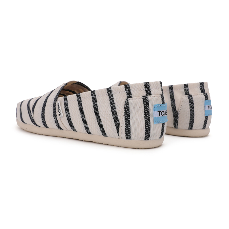 (image for) Toms 台灣色織布白黑條紋經典女款