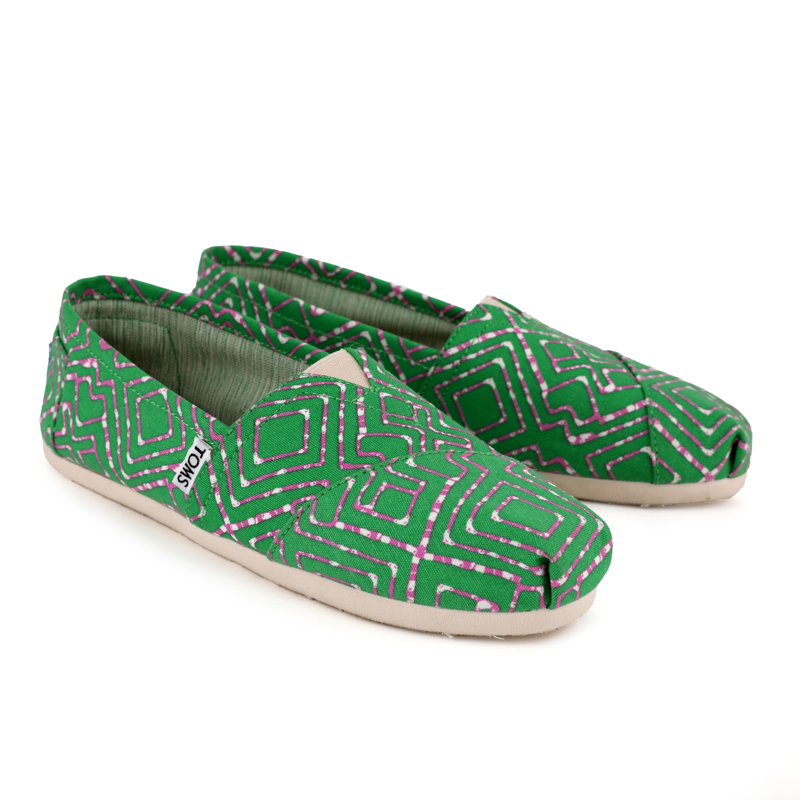 (image for) Toms 台灣印染綠幾何經典女款