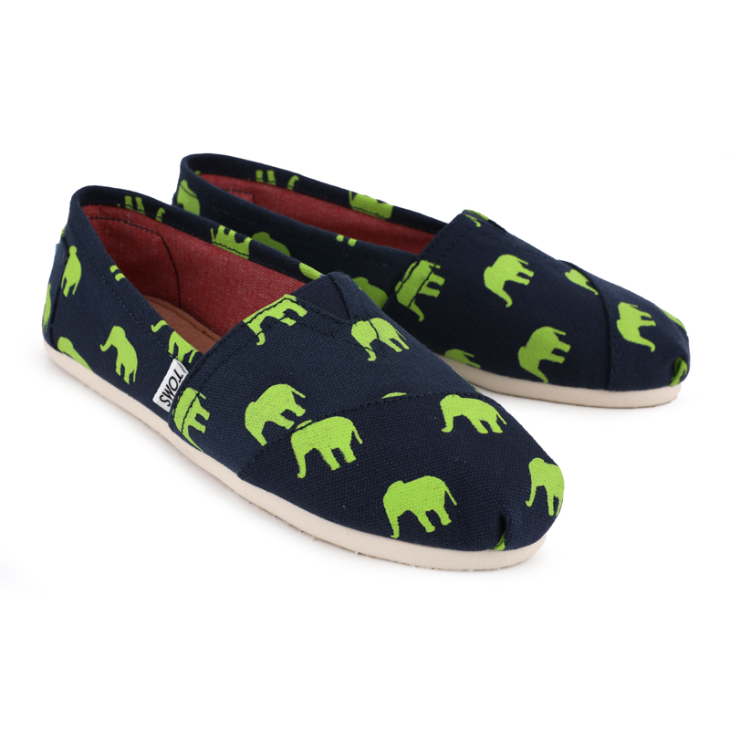 (image for) Toms 台灣印染藍綠大象經典女款
