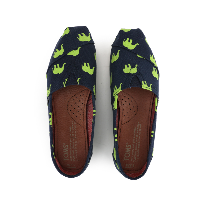 (image for) Toms 台灣印染藍綠大象經典女款