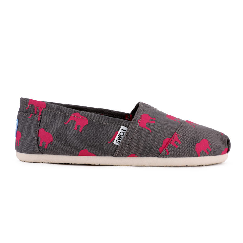 (image for) Toms 台灣印染灰粉大象經典女款