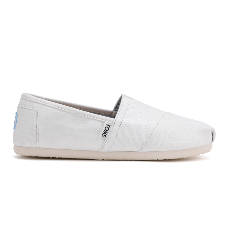 (image for) Toms 台灣亮片白色經典女款