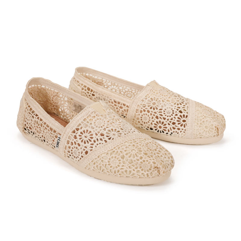 (image for) Toms 台灣花邊蕾絲米色經典女款