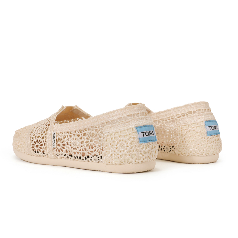 (image for) Toms 台灣花邊蕾絲米色經典女款