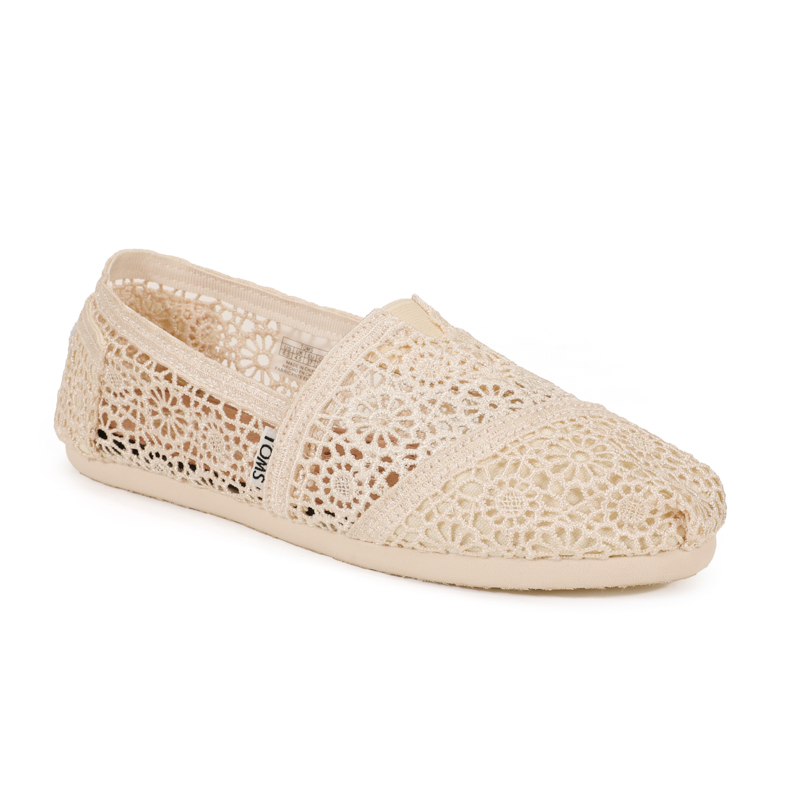 (image for) Toms 台灣花邊蕾絲米色經典女款