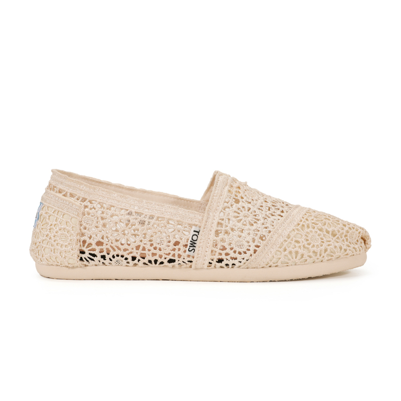 (image for) Toms 台灣花邊蕾絲米色經典女款