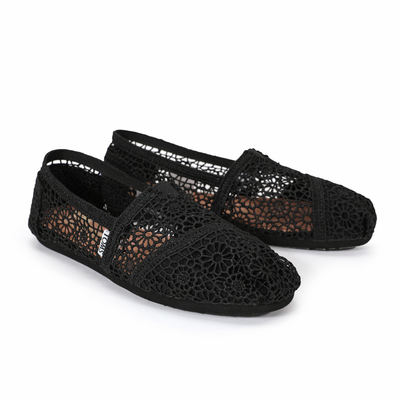 (image for) Toms 台灣花邊蕾絲黑色經典女款
