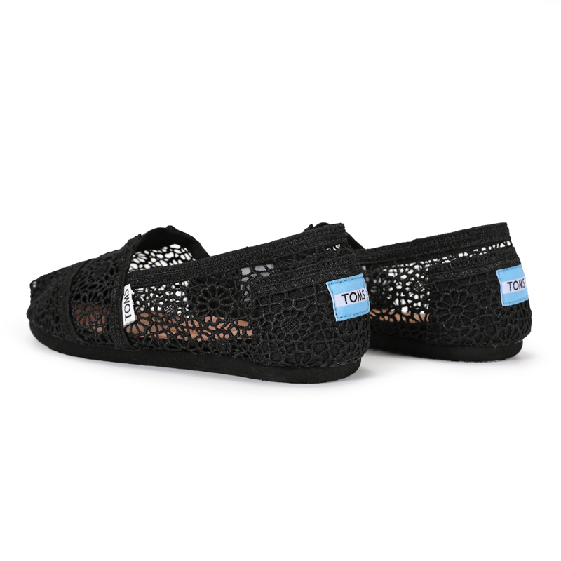 (image for) Toms 台灣花邊蕾絲黑色經典女款