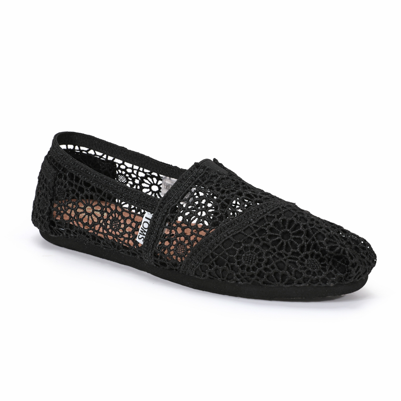 (image for) Toms 台灣花邊蕾絲黑色經典女款