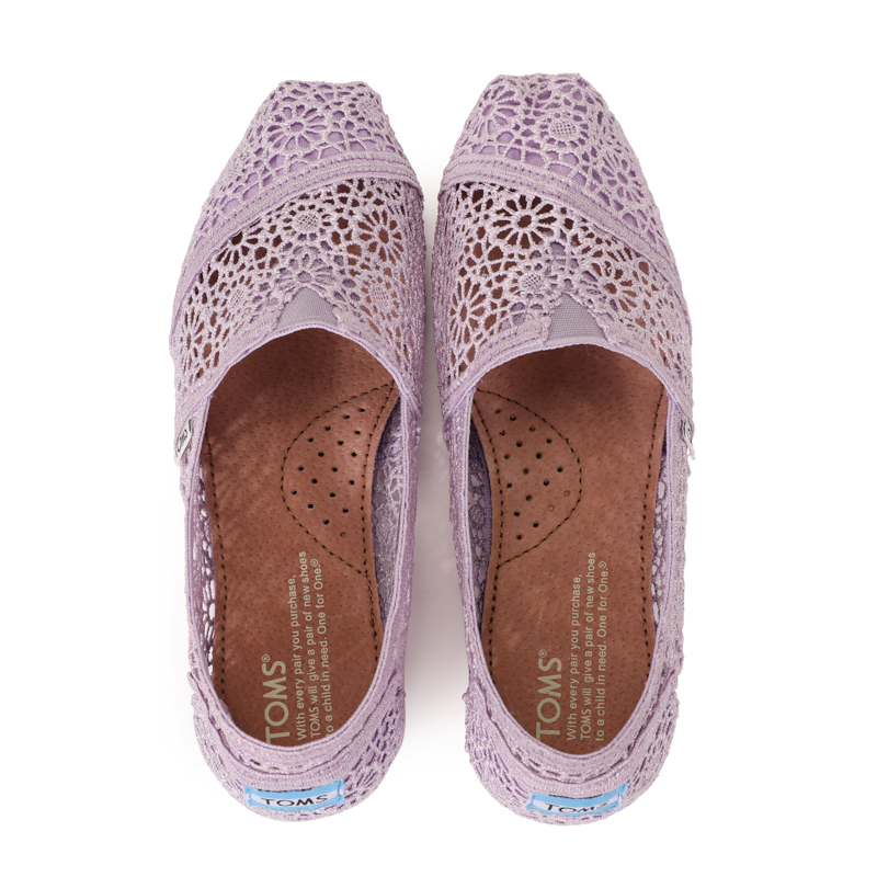 (image for) Toms 台灣花邊蕾絲淡紫色經典女款