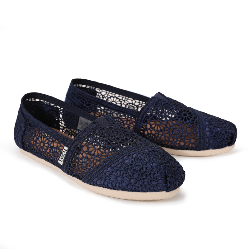 (image for) Toms 台灣花邊蕾絲藍色經典女款