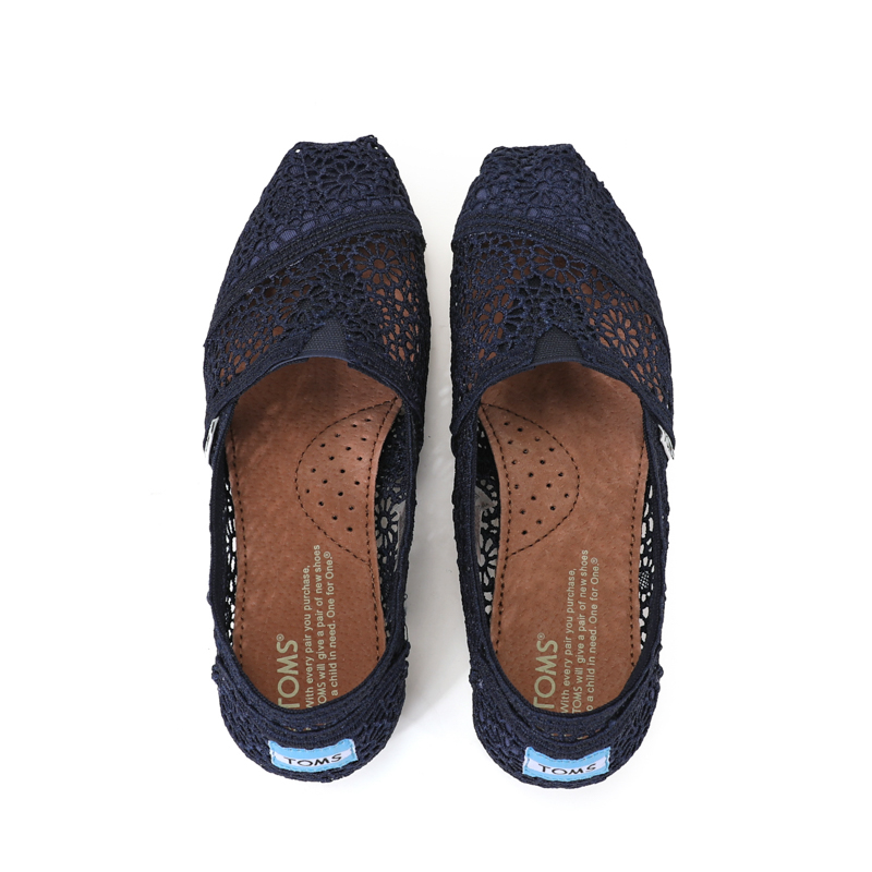 (image for) Toms 台灣花邊蕾絲藍色經典女款