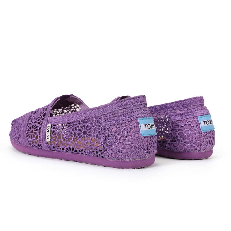 (image for) Toms 台灣花邊蕾絲紫色經典女款