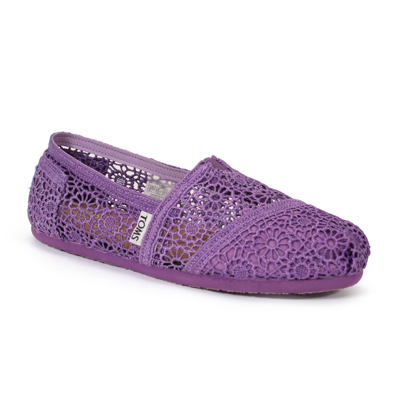 (image for) Toms 台灣花邊蕾絲紫色經典女款