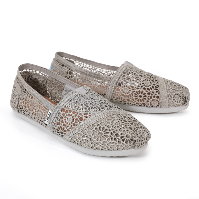 (image for) Toms 台灣花邊蕾絲灰色經典女款