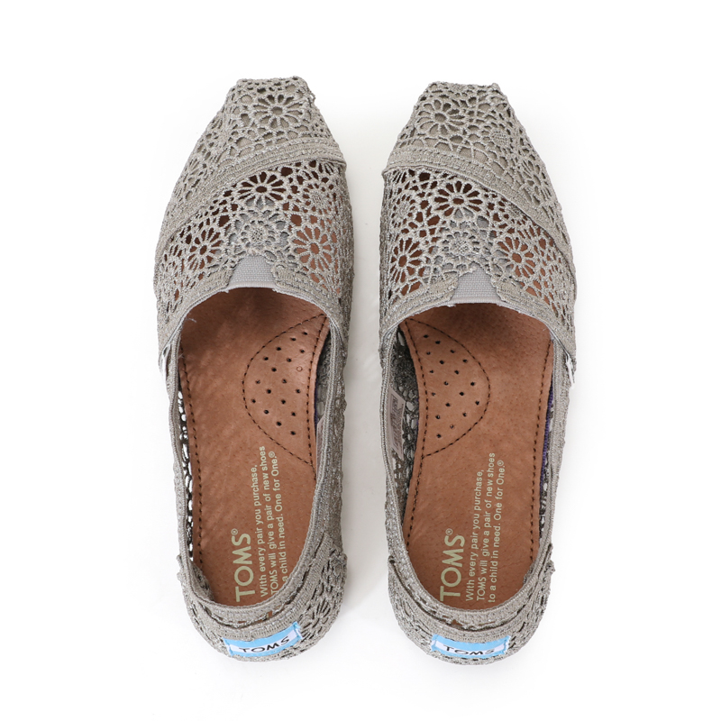 (image for) Toms 台灣花邊蕾絲灰色經典女款