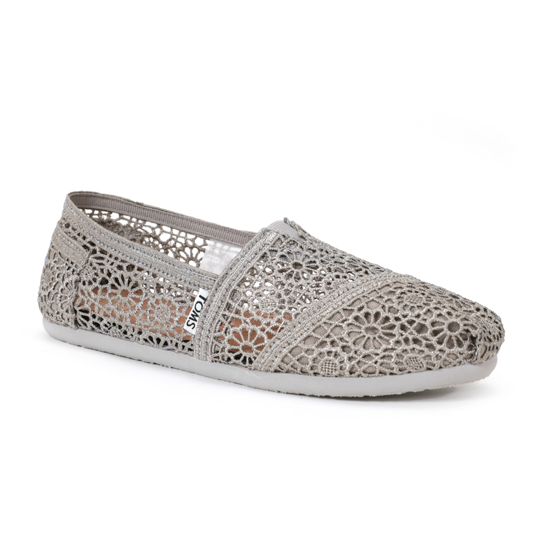 (image for) Toms 台灣花邊蕾絲灰色經典女款