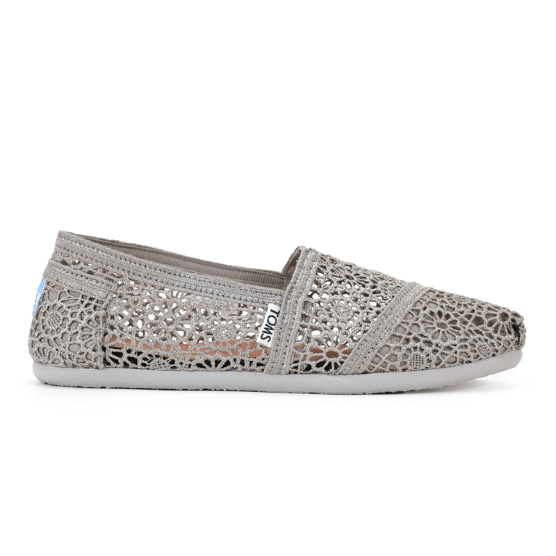 (image for) Toms 台灣花邊蕾絲灰色經典女款