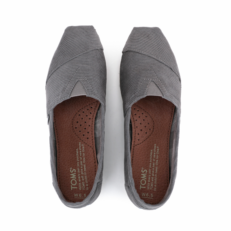 (image for) Toms 台灣绒布灰色灯芯绒經典男款
