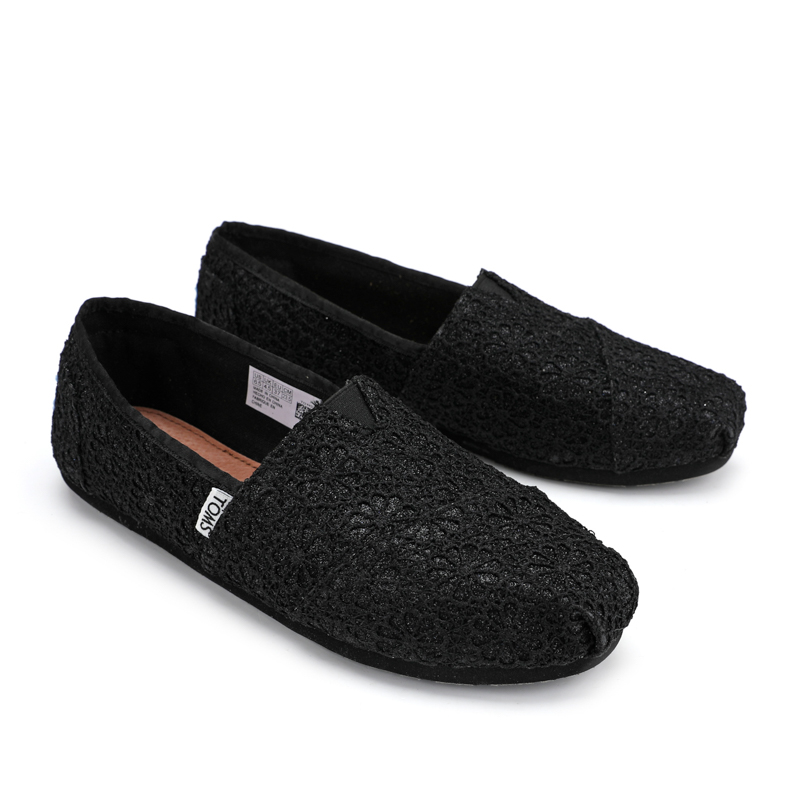 (image for) Toms 台灣花邊蕾絲格麗特黑色經典女款