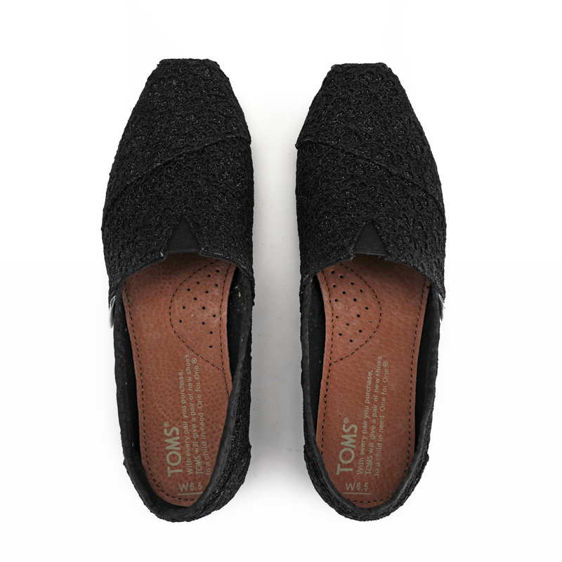 (image for) Toms 台灣花邊蕾絲格麗特黑色經典女款
