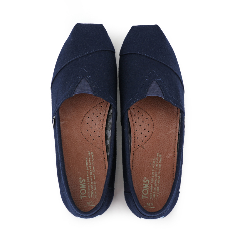 (image for) Toms 台灣绒布藍色法蘭絨經典男款