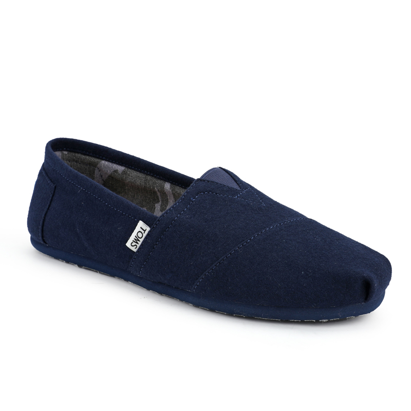 (image for) Toms 台灣绒布藍色法蘭絨經典男款