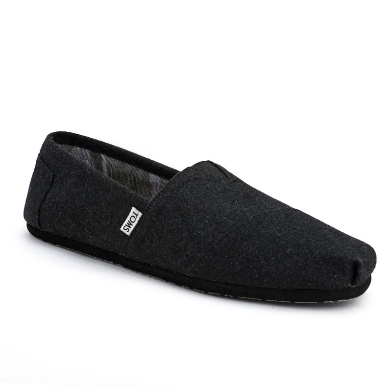 (image for) Toms 台灣绒布黑色法蘭絨經典女款